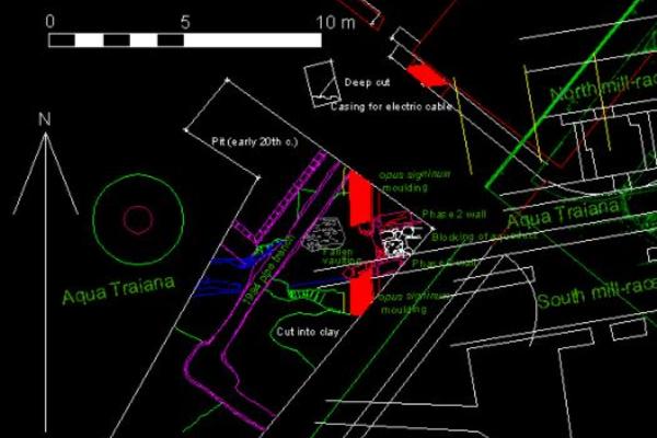 janiculum excavation sketch