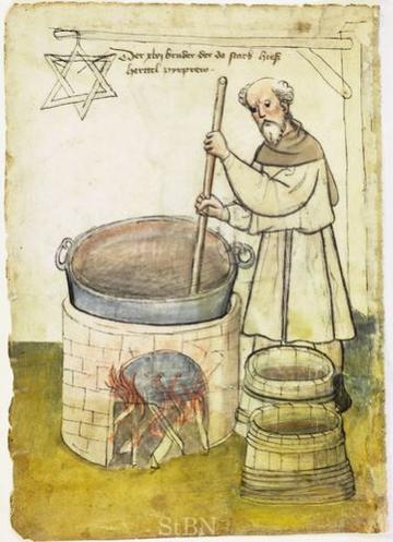 medieval brewing illustrated text