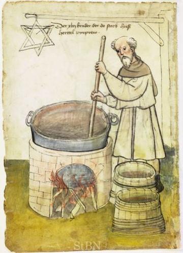medieval brewing illustrated text