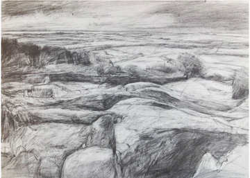 Miranda cresswell painting2 jpg miranda cresswell drawing of Aughertree, Cornwall.
