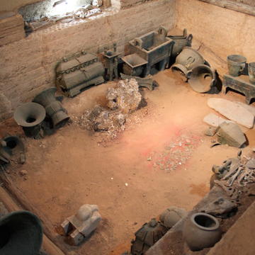 Photo from above of fuhaos tomb