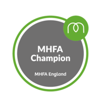 mental health champion badge mhfa england