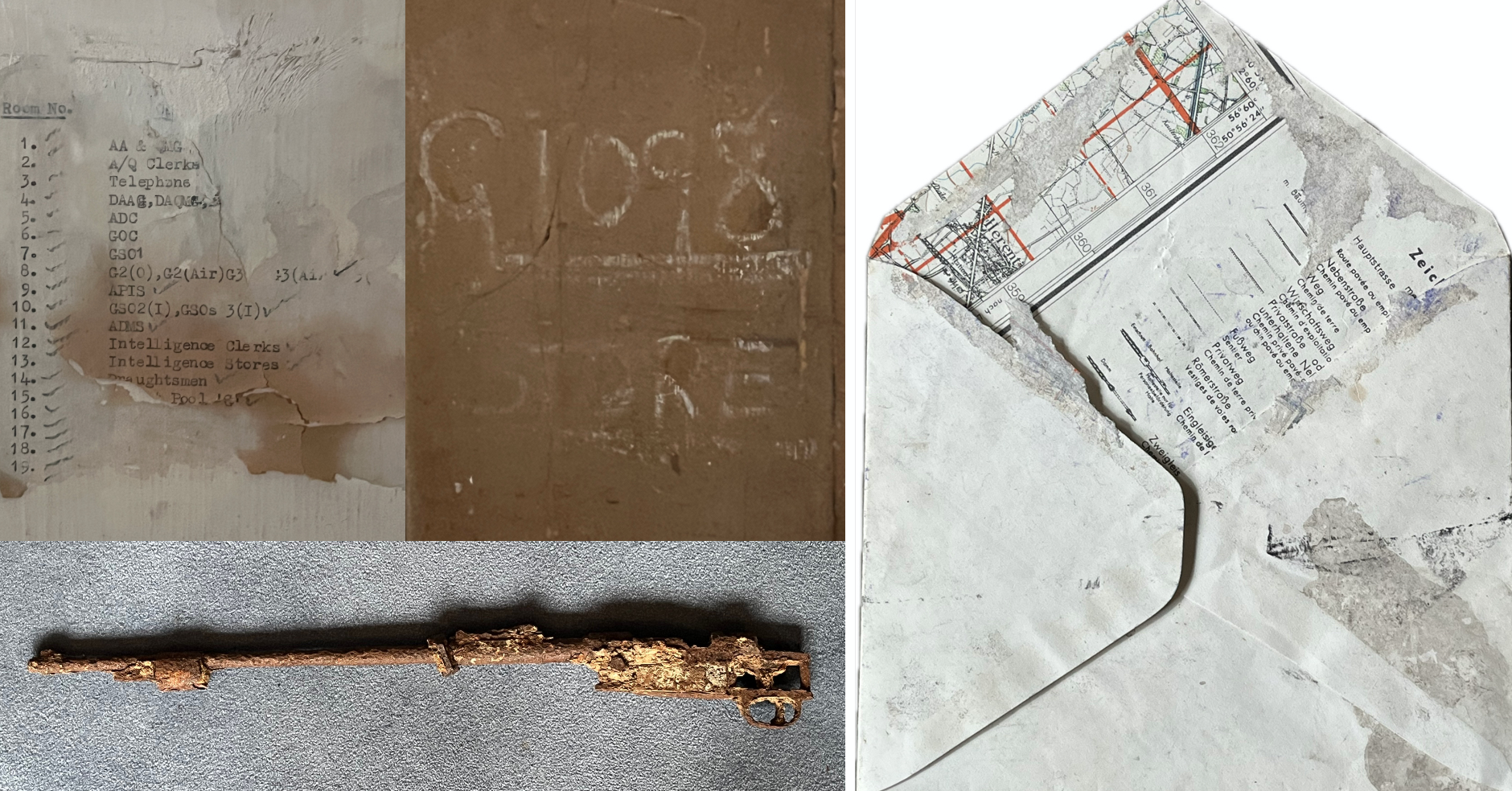 Photo collage of documents