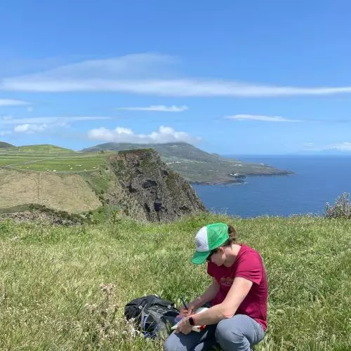Vicki Smith on the coastal path