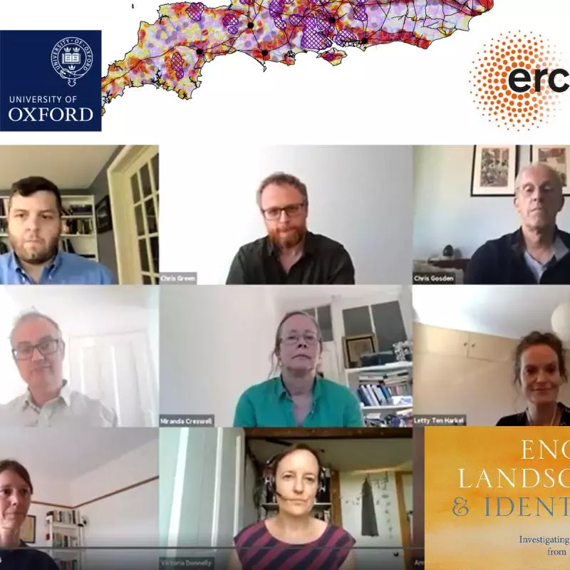 Screenshot of the opening image of the talk, showing each speaker